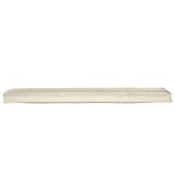 Coussin pour banc en crème - 180x40x8 cm, tissu Oxford. 