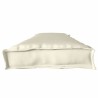 Coussin pour banc en crème - 180x40x8 cm, tissu Oxford. 