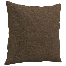 Coussins décoratifs lot de 2 Marron 40x40 cm Tissu 