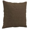 Coussins décoratifs lot de 2 Marron 40x40 cm Tissu 