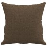 Coussins décoratifs lot de 2 Marron 40x40 cm Tissu 