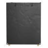 Housses de balancelle 2 pcs 8 œillets 125x90x135/165 cm PE 