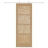 Porte coulissante avec matériel 73,5x198,5 cm Bois massif en pin 