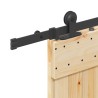 Porte coulissante et kit de quincaillerie 85x210 cm pin massif 