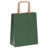 Sacs en papier 50 pcs avec poignées vert 18x8x22 cm 