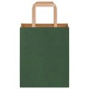 Sacs en papier 50 pcs avec poignées vert 18x8x22 cm 