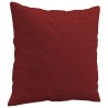 Coussins décoratifs lot de 2 Rouge bordeaux 40x40 cm Tissu 