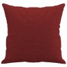 Coussins décoratifs lot de 2 Rouge bordeaux 40x40 cm Tissu 