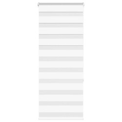 Store zèbre blanc 65x150 cm largeur du tissu 60,9 cm polyester 