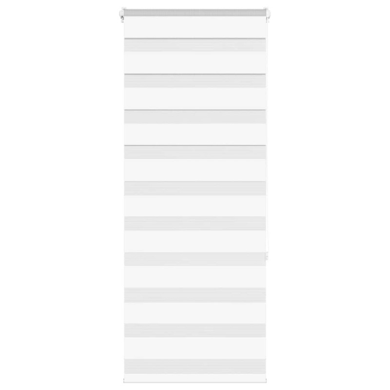 Store zèbre blanc 65x150 cm largeur du tissu 60,9 cm polyester 