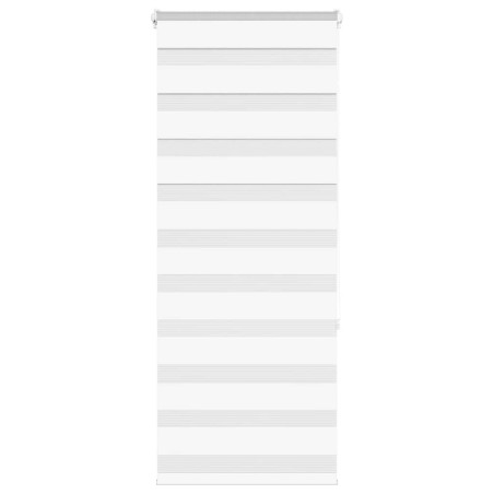 Store zèbre blanc 65x150 cm largeur du tissu 60,9 cm polyester 
