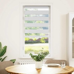 Store zèbre blanc 65x150 cm largeur du tissu 60,9 cm polyester 