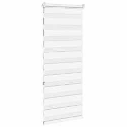 Store zèbre blanc 65x150 cm largeur du tissu 60,9 cm polyester 