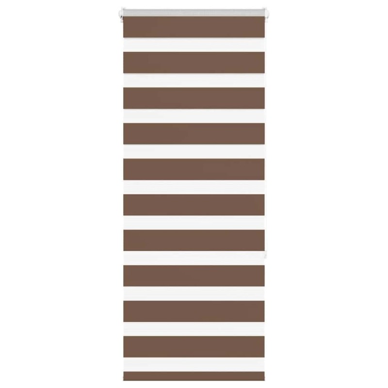 Store zèbre marron 65x150 cm largeur du tissu 60,9 cm polyester 