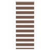 Store zèbre marron 65x150 cm largeur du tissu 60,9 cm polyester 