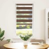 Store zèbre marron 65x150 cm largeur du tissu 60,9 cm polyester 