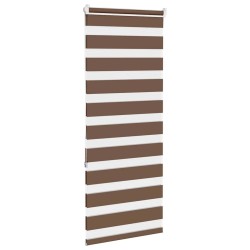 Store zèbre marron 65x150 cm largeur du tissu 60,9 cm polyester 