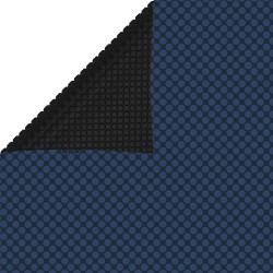 Film solaire de piscine flottant PE 260x160 cm Noir et bleu 
