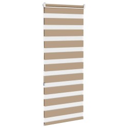 Store zèbre marron sable largeur du tissu 60,9 cm polyester 