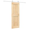 Porte coulissante et kit de quincaillerie 70x210 cm pin massif 