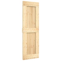 Porte coulissante et kit de quincaillerie 70x210 cm pin massif 