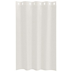 Rideaux avec des rideaux 2 pcs Crème 140 x 175 cm Polyester 