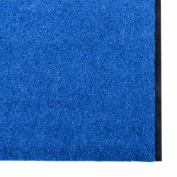 Tapis de porte lavable bleu 120x400 cm 