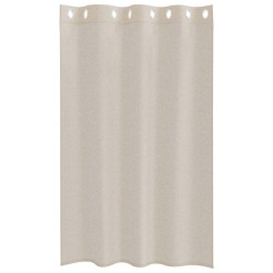 Rideaux avec des rideaux 2 pcs Sable 140 x 175 cm Polyester 