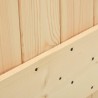 Porte coulissante et kit de quincaillerie 80x210 cm pin massif 