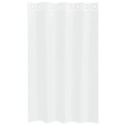 Rideaux avec des rideaux 2 pcs Blanc 140 x 175 cm Polyester 