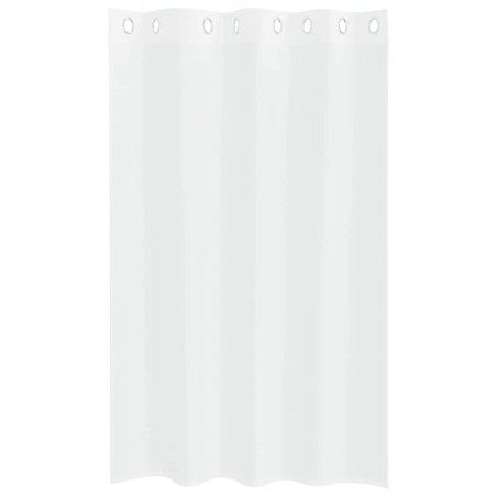 Rideaux avec des rideaux 2 pcs Blanc 140 x 175 cm Polyester 
