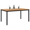 Table de jardin 150 x 90 x 75 cm, en bois d'acacia massif et métal 