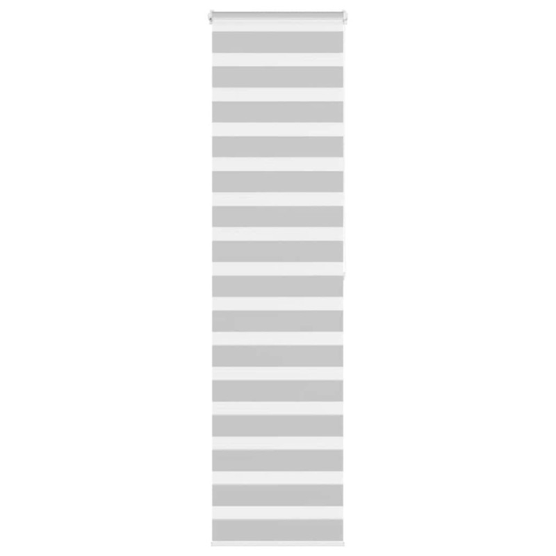 Store zèbre gris clair largeur du tissu 50,9 cm polyester 