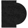 Tapis shaggy PAMPLONA poils longs moderne noir 60x110 cm 