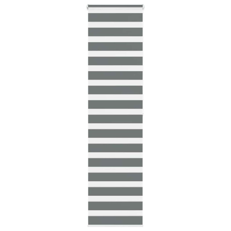 Store zèbre gris foncé largeur du tissu 50,9 cm polyester 