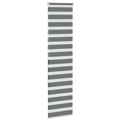 Store zèbre gris foncé largeur du tissu 50,9 cm polyester 