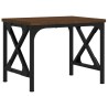 Support d'imprimante chêne marron 40x30x31 cm bois d'ingénierie 
