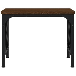 Support d'imprimante chêne marron 40x30x31 cm bois d'ingénierie 