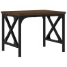 Support d'imprimante chêne marron 40x30x31 cm bois d'ingénierie 
