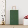 Sacs en papier 50 pcs avec poignées vert 21x11x36 cm 