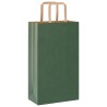 Sacs en papier 50 pcs avec poignées vert 21x11x36 cm 