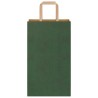Sacs en papier 50 pcs avec poignées vert 21x11x36 cm 