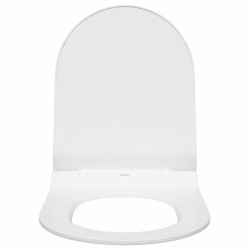 Siège de toilette Blanc 48.5 x 36 x 5 cm Polypropylène 