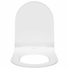 Siège de toilette Blanc 48.5 x 36 x 5 cm Polypropylène 