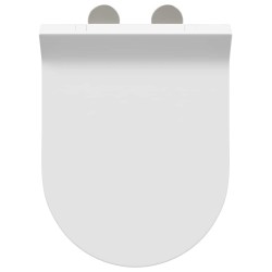 Siège de toilette Blanc 48.5 x 36 x 5 cm Polypropylène 