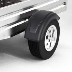 Garde-boue 2 pcs pour roues de remorque 170 x 580 mm 