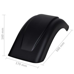 Garde-boue 2 pcs pour roues de remorque 170 x 580 mm 