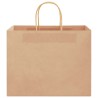 Sacs en papier 50 pcs avec poignées marron 32x22x24 cm 