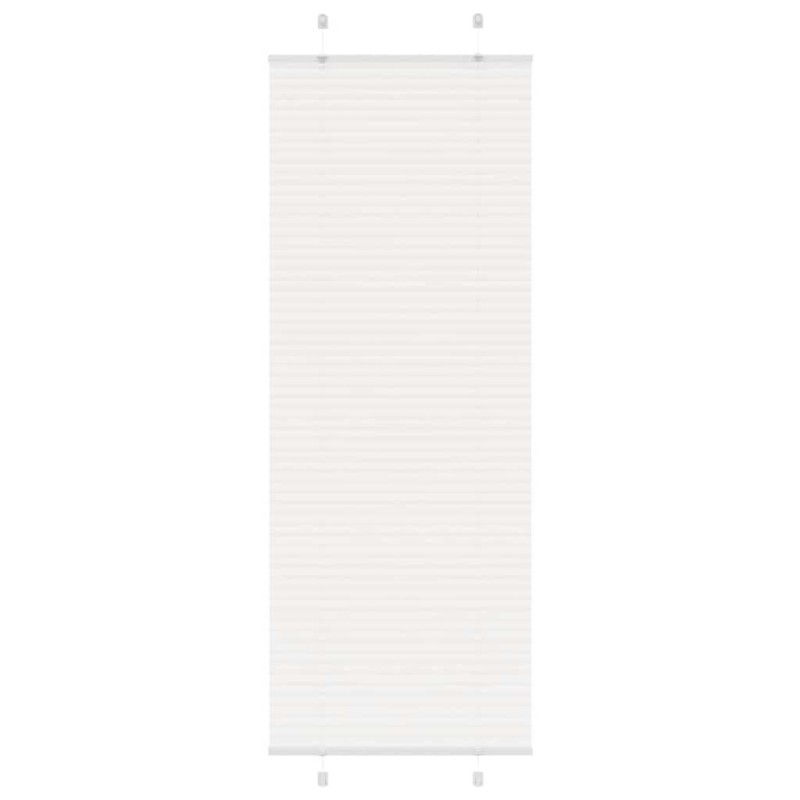 Store plissé blanc 70x200 cm largeur du tissu 69,4 cm polyester 