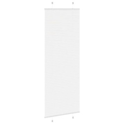 Store plissé blanc 70x200 cm largeur du tissu 69,4 cm polyester 